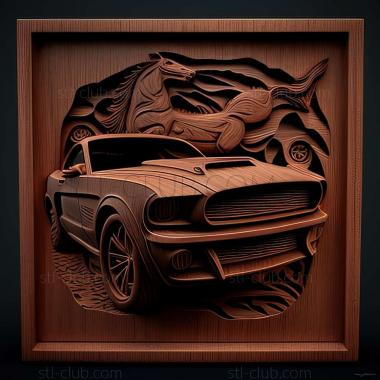 3D мадэль Ford Mustang (STL)